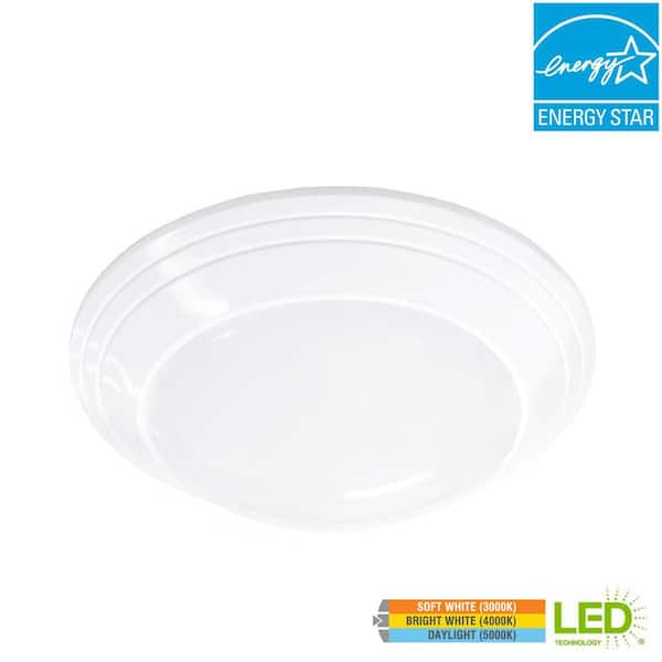 Commercial Electric 4/5/6 in. J Box 12-Watt Dimmable White Integrated Energy Star LED Recessed Lighting Trim Disk with Color Changing CCT