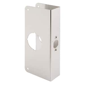 Lock and Door Reinforcer, 1-3/4 in. x 2-3/4 in., Stainless Steel