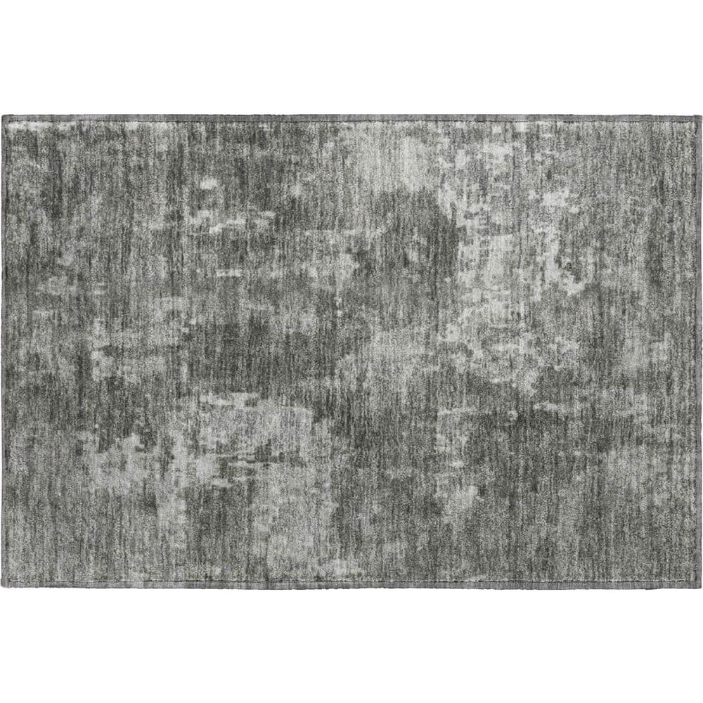 Mayfield Premium Machine Washable Abstract AMF2361 Pewter 2 ft. x 3 ft. Accent Rug price history on PriceWatchPro