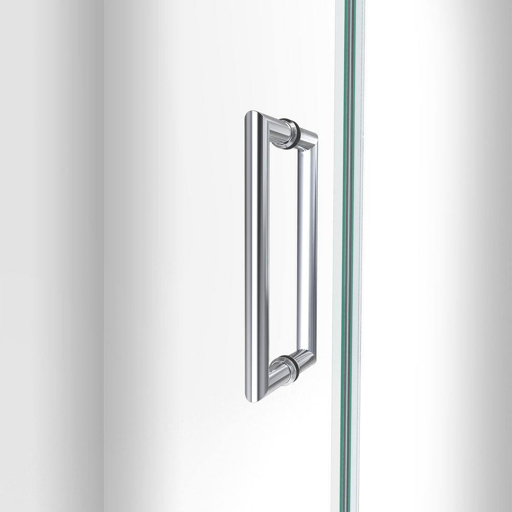 Unidoor-LS 29'' W x 72" H Frameless Hinged Shower Door with ClearMax Technology