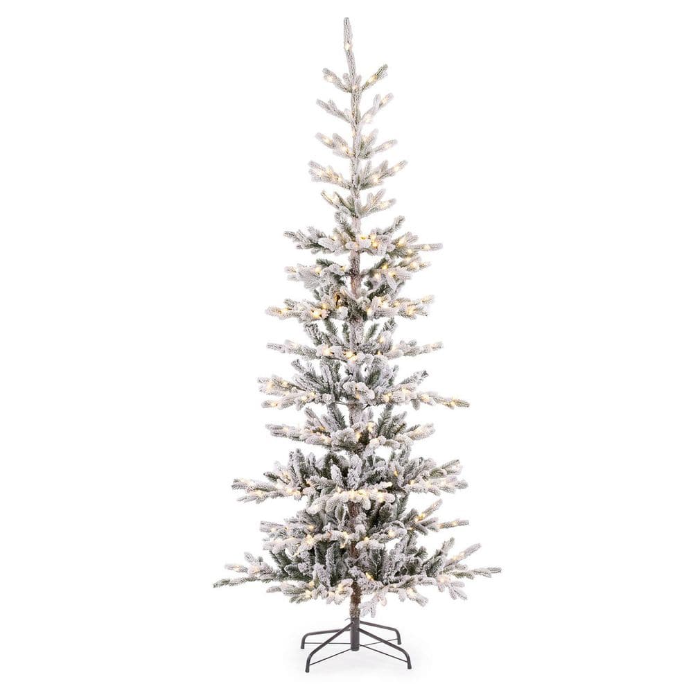 7.5 ft. Pre-Lit LED Slim Artificial Christmas Tree with 150 Twinkling White Lights price history on PriceWatchPro