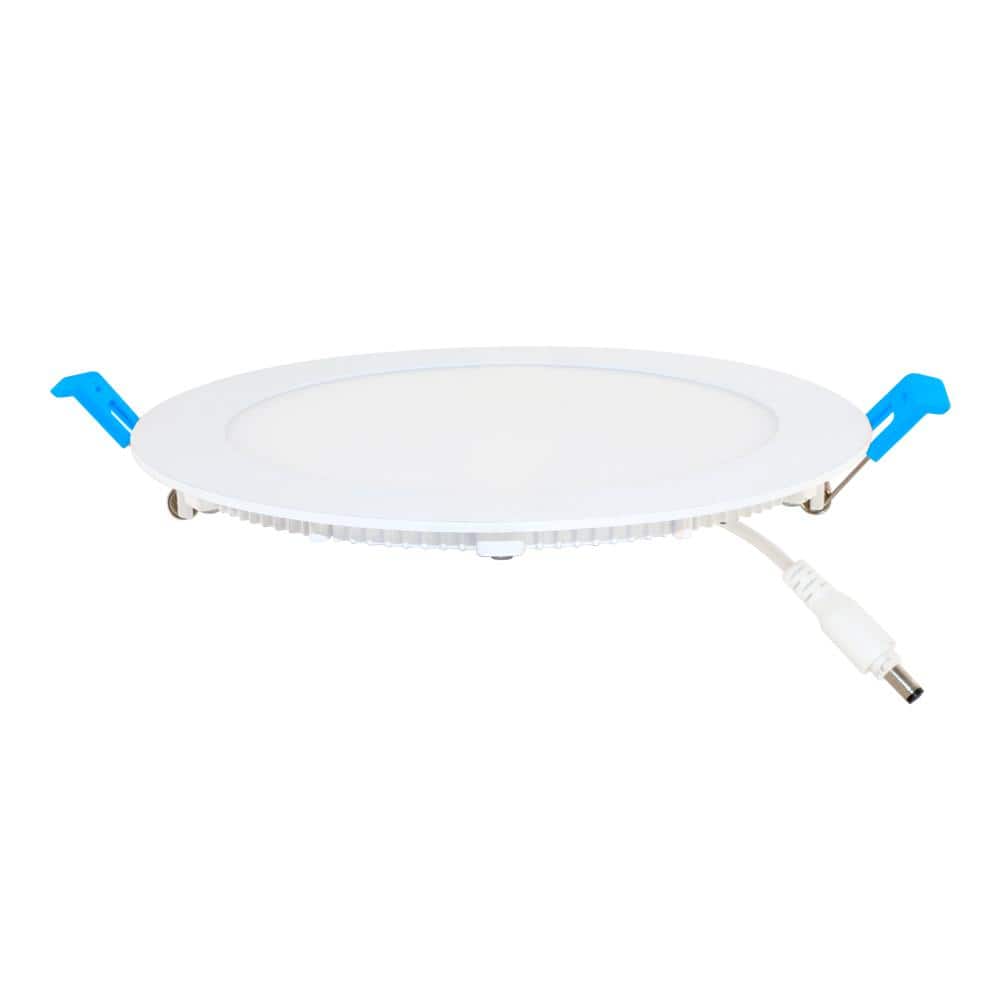 Ultra-Slim White Aluminum 6" LED Recessed Downlight Kit