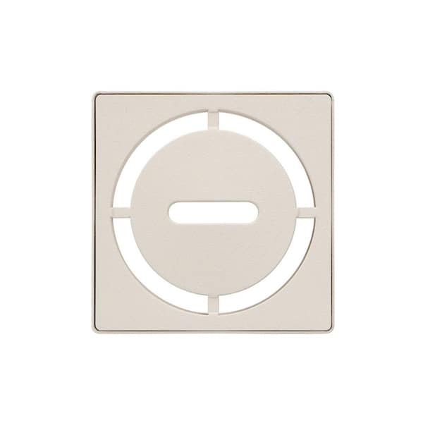 Kerdi-Drain 4 in. Ivory Pure Drain Grate Floor Drain Installation Kit Accessory