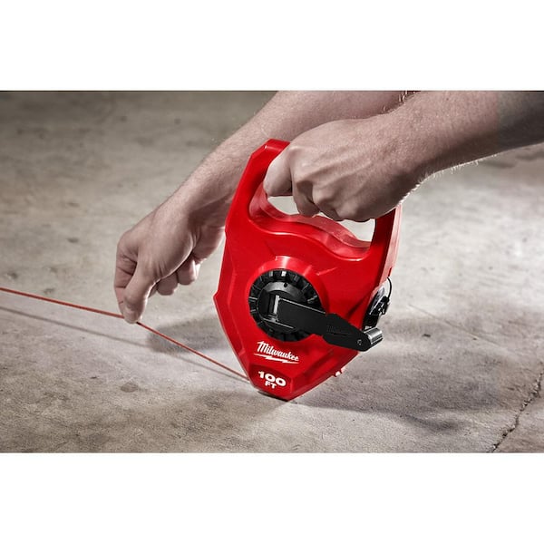 Milwaukee 100 ft. Extra Bold Large Capacity Chalk Reel 48-22-3910 - The  Home Depot