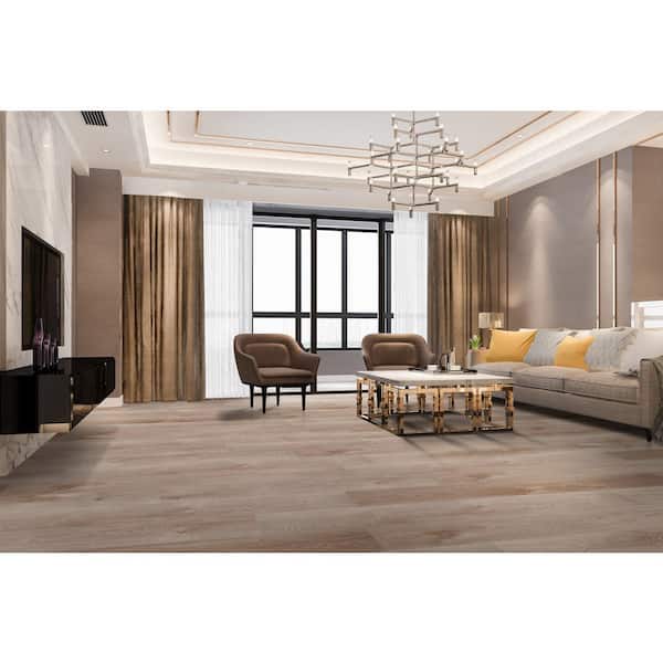 Take Home Sample - Mystic Gray 7 in. W x 7 in. L Waterproof Rigid Core Click Lock Luxury Vinyl Plank Flooring