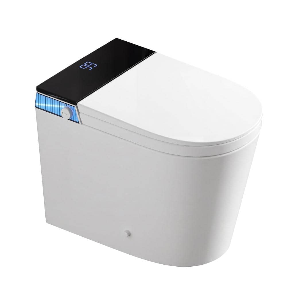 Smart One-Piece Bidet Toilet for Small Bathroom, Heated Seat, Warm Water Spray & Dryer, Night Light, Auto Flush, Manual price history on PriceWatchPro