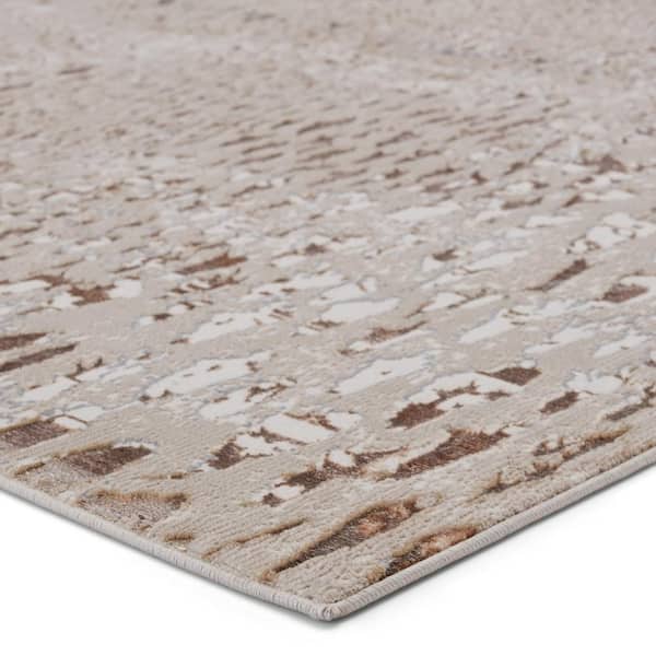 Nikki Chu Kimball Power-Loomed Beige/Bronze 5 ft. x 7 ft. 6 in. Animal Rectangle Area Rug