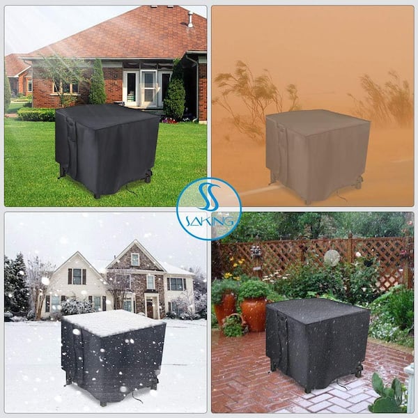 Outdoor Gas Fire Pit Heavy Duty Waterproof Patio Table Cover Square offers Windproof