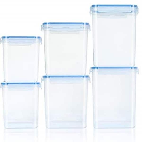 15 pcs Airtight Food Storage Containers Set with Lids, ,Include 24 Lab