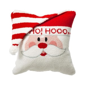 14 in. H Hooked 3D Santa Pillow (2-Pack)