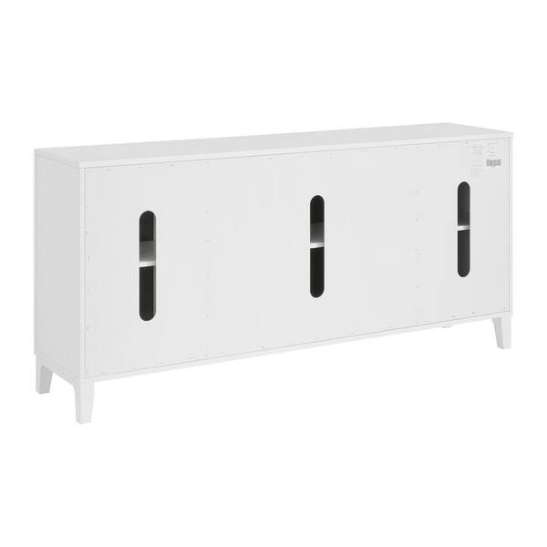 Martin Svensson Home San Tropez White and Brown TV Stand Fits TVs