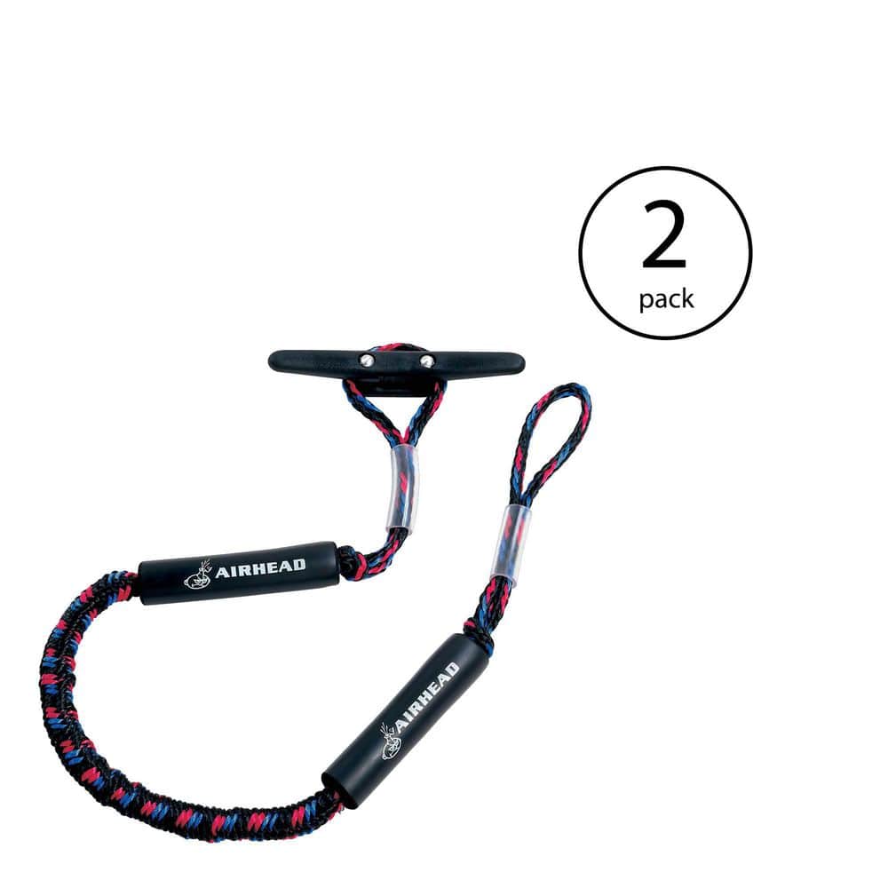 2 Pack of Bungee Dock Lines - Perfect for Small Boats, PWC, Jet