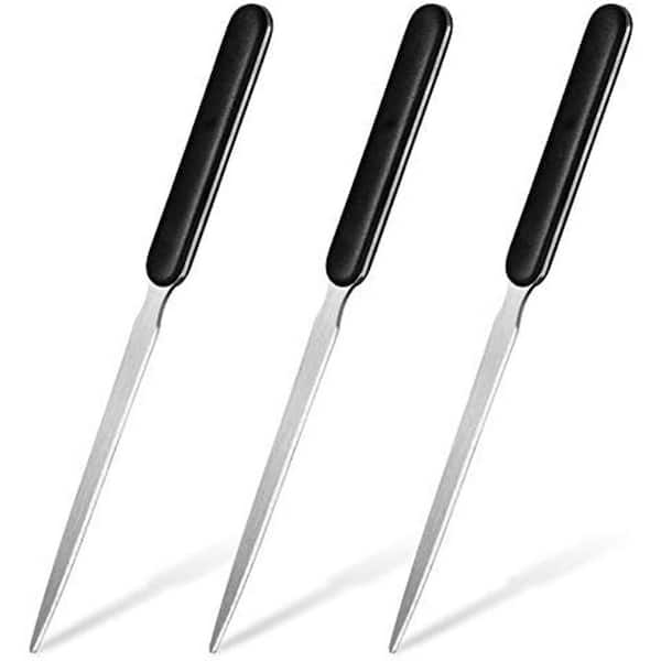 Unbranded Stainless Steel Letter Opener 3 Pcs Set with Humanized Grip Lightweight and Durable for Office and Home Use