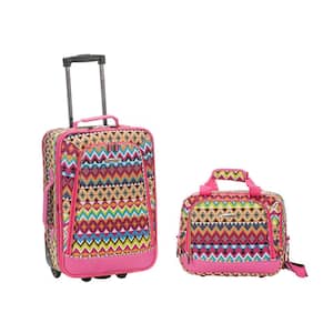 Rockland Fashion Expandable 2-Piece Carry On Softside Luggage Set