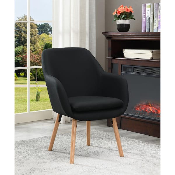 Charlotte Black Upholstery Arm Chair