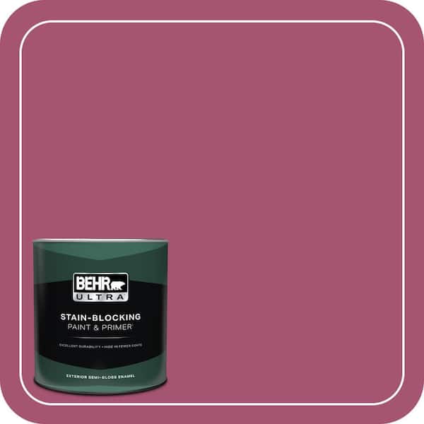BEHR ULTRA 1 qt. #110B-6 Cran Brook Semi-Gloss Enamel Exterior Paint & Primer