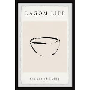 "Lagom Lifestyle" by Marmont Hill Framed Abstract Art Print 12 in. x 8 in. .