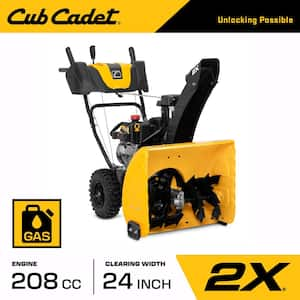 2 in. x 24 in. 208 cc Electric Start Gas 2-Stage Snow Blower