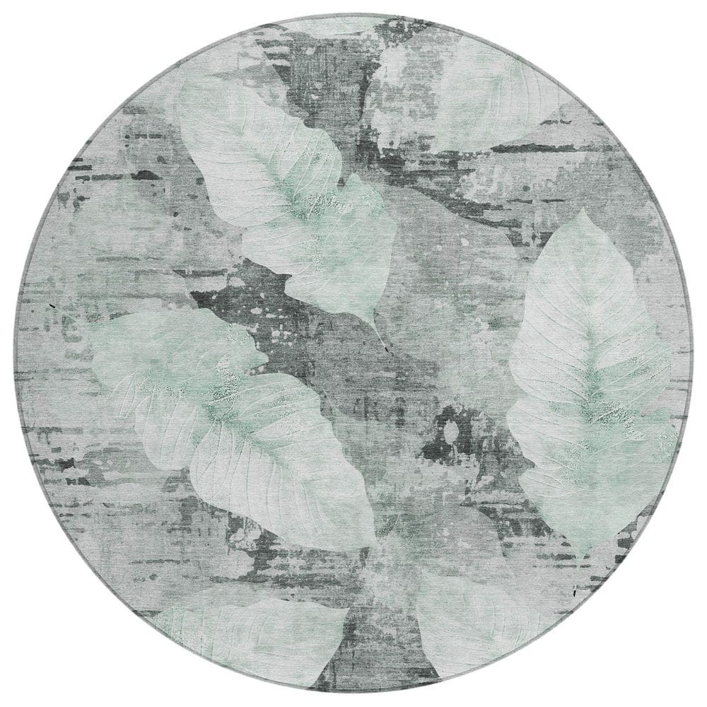 Chantille Machine Washable Indoor/Outdoor Abstract ACN2172 Teal 8 ft. x 8 ft. Area Rug price history on PriceWatchPro