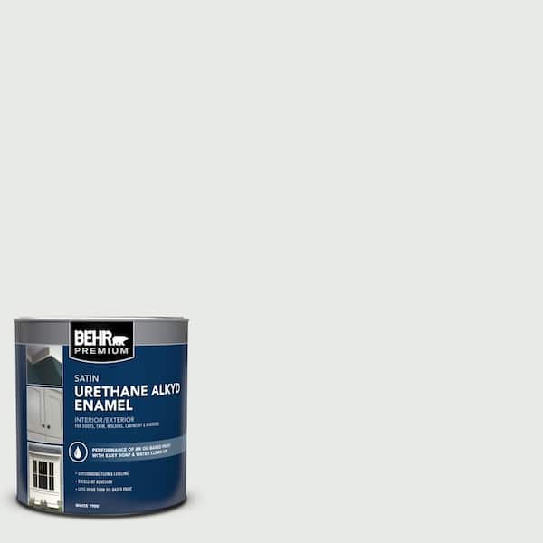 1 qt. #BL-W08 Frothy Surf Satin Enamel Urethane Alkyd Interior/Exterior Paint