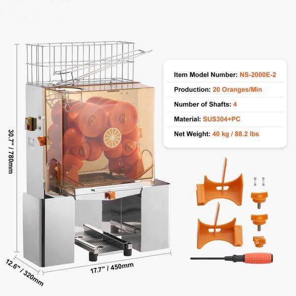 SVOPES Commercial Orange Juicer Machine, 120 W Automatic Juice