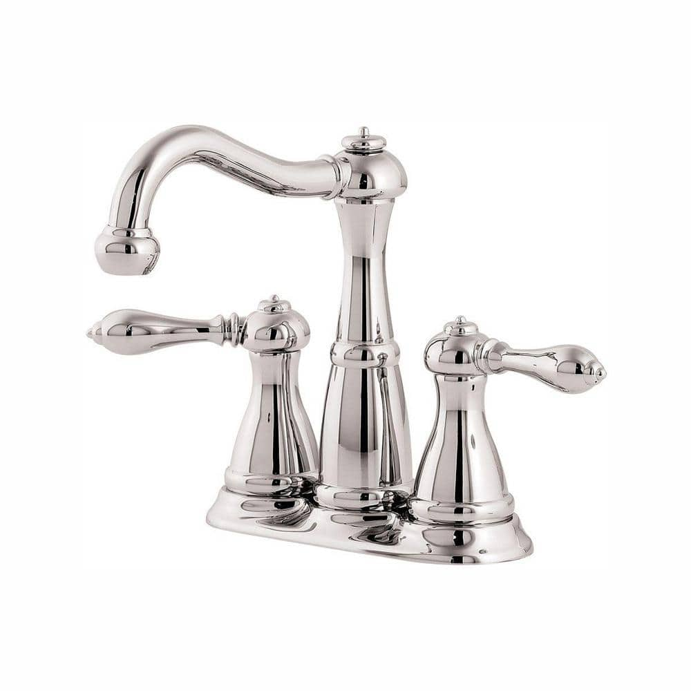 Pfister Marielle 4 In Minispread 2 Handle Bathroom Faucet In Polished   Polished Chrome Pfister Centerset Bathroom Faucets Lg46 M0bc 64 1000 