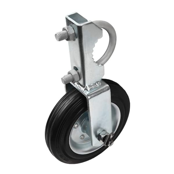 Metal Swing Gate Gate Wheel Fits 1-5/8" Thru 2" Gate Frames, Gate Support Wheel for Chain Link Fence, Prevent Gate