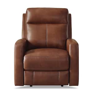 Vienna Pecan Leather Power Recliner with USB-Ports