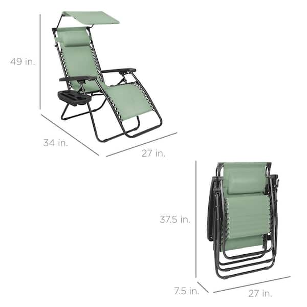 Best Choice Products Zero Gravity Folding Reclining Sage Green