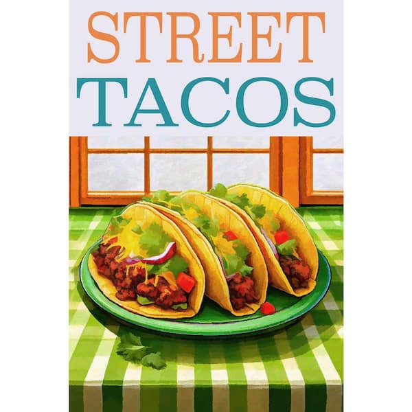 VENICE BEACH Collections Street Tacos Poster by Grotto Studios 1 Piece Unframed Graphic Print Abstract Poster Art Print 24 in. x 36 in.