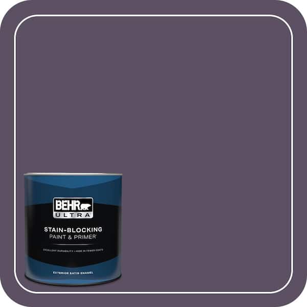 BEHR ULTRA 1 qt. #660F-7 Napa Grape Satin Enamel Exterior Paint & Primer