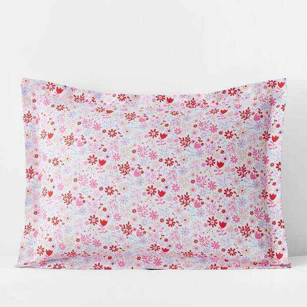 Company Kids by The Company Store Company Kids Flower Shower Multicolored Organic Cotton Percale Standard Sham