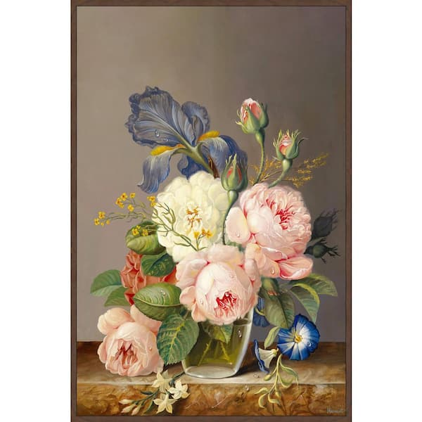Unbranded "Garden and Flowers" by Marmont Hill Floater Framed Canvas Nature Art Print 30 in. x 20 in.