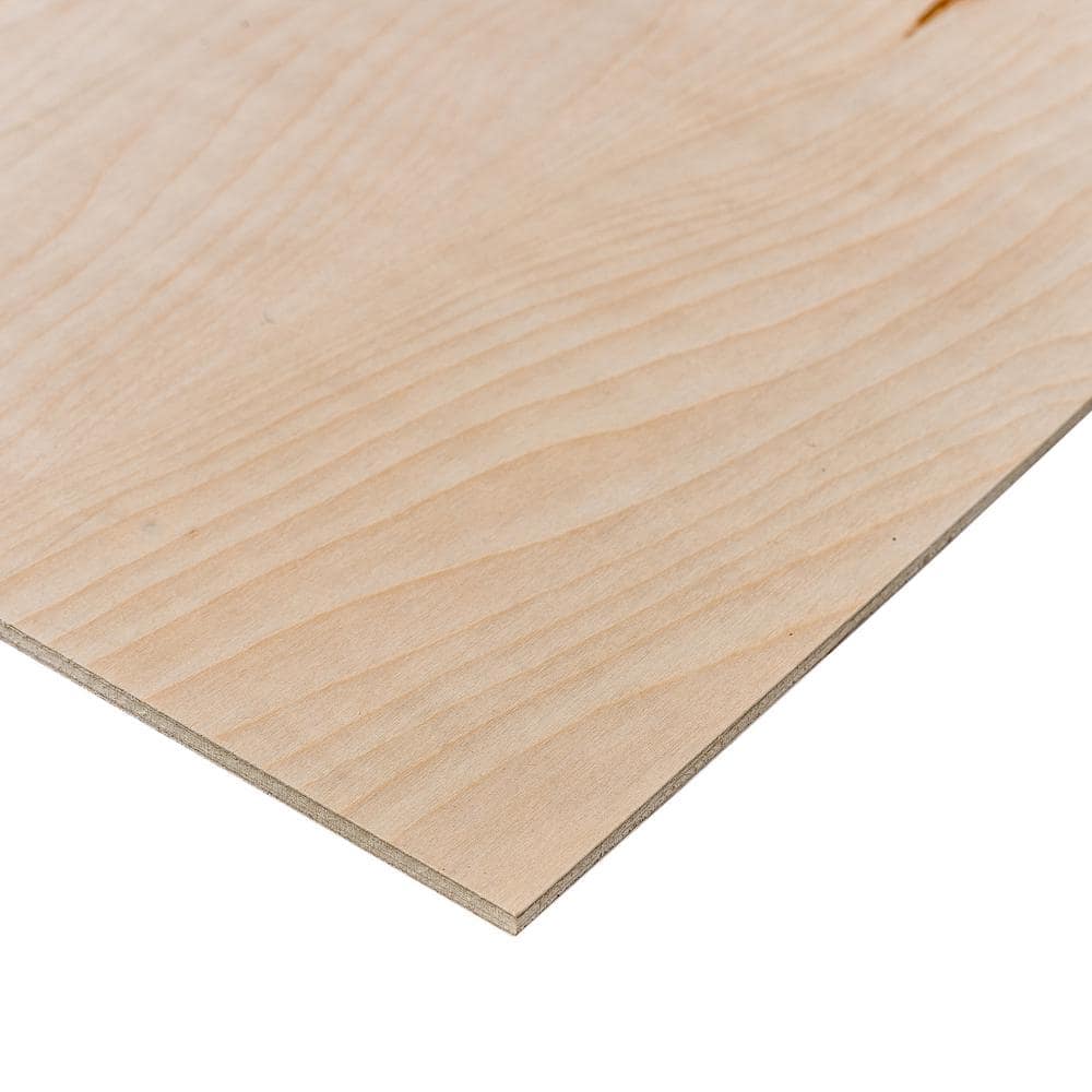 Dimensions Birch Plywood Common 1 4 In X 2 Ft X 4 Ft Actual 0 195 In X 23 75 In X 47 75 In The Home Depot