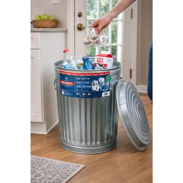 Behrens 20 Gal. Galvanized Garbage Can 1211 - The Home Depot