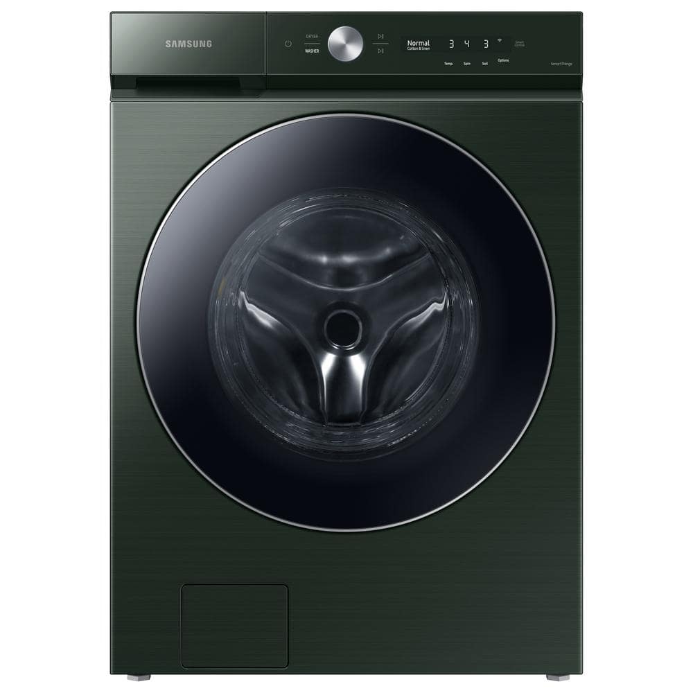 Samsung Bespoke 5.3 cu. ft. Ultra-Capacity Smart Front Load Washer in Forest Green with AI OptiWash and Auto Dispense