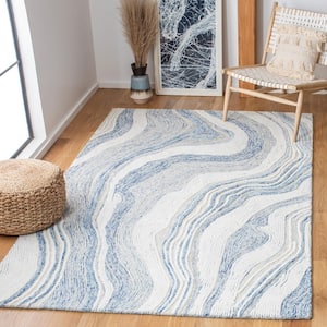 Fifth Avenue Blue/Ivory Doormat 2 ft. x 3 ft. Abstract Geometric Area Rug