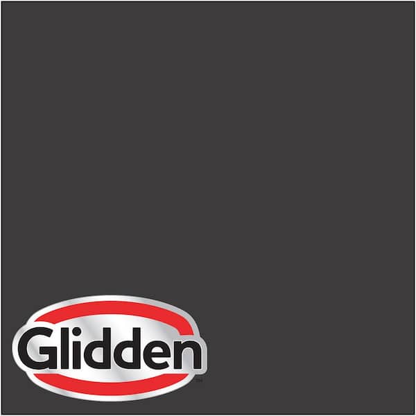Glidden Premium 5 gal. #HDGCN65D Onyx Black Flat Interior Paint with Primer