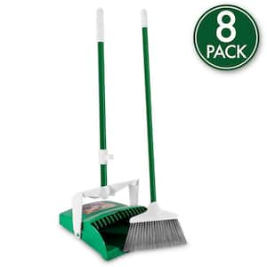 12 in. Lobby Broom and Dustpan Set (8-Pack)