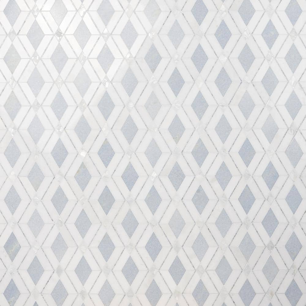 Spencer Blue Celeste Marble Mosaic Tile