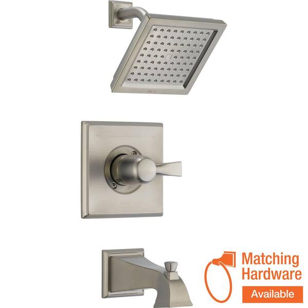 Delta Dryden 1Handle Tub and Shower Faucet Trim Kit Only in Stainless