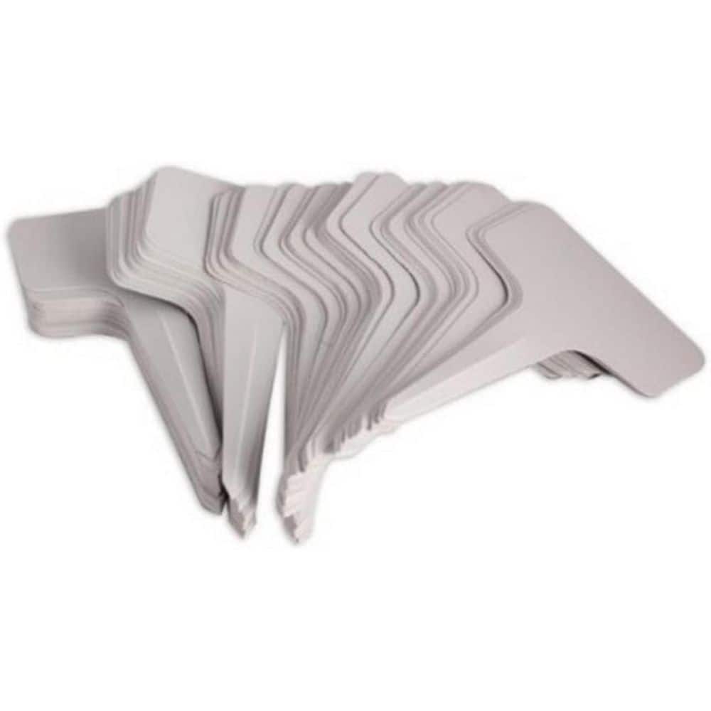3.9 in. White Plastic Plant T-Type Tags Nursery Garden Labels High Standard Quality PVC with Smooth Edge (100-Pack) price history on PriceWatchPro