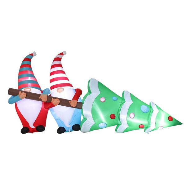 3 Ft Tall Lighted Cheerful Santas Helper Elf Christmas Tree 