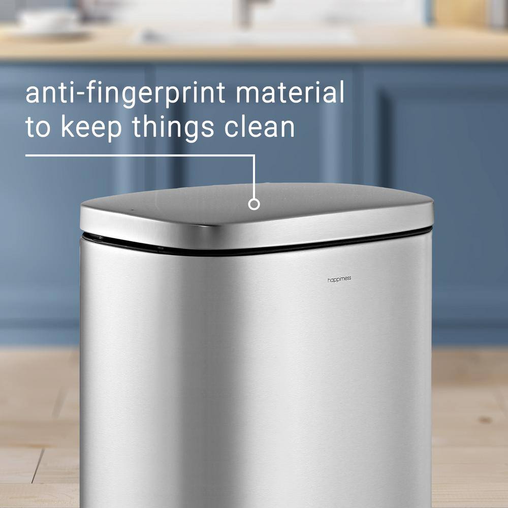 Curtis 8-Gallon Stainless Steel Step-Open Trash Can