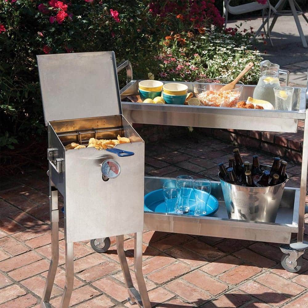 Bayou Classic 2.5-gal Silver Stainless Steel Propane Fryer