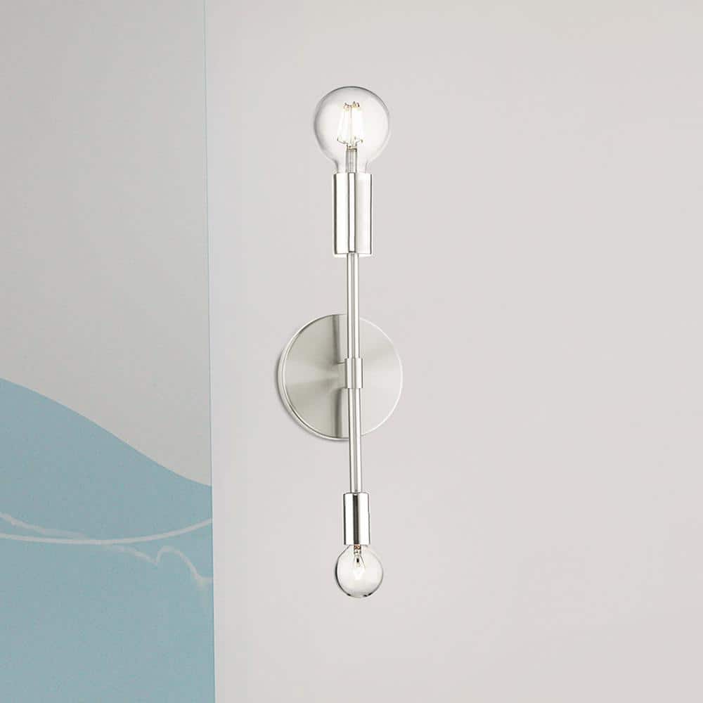 Blairwood Brushed Nickel 2-Light ADA Compliant Wall Sconce