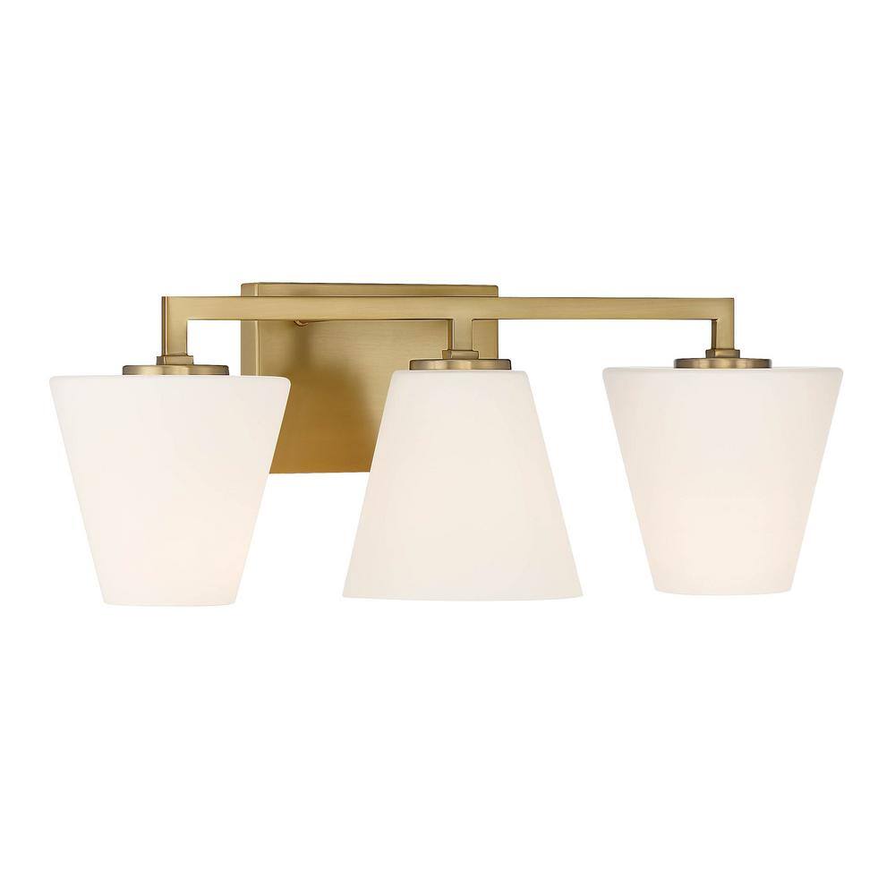 Palmyra Mid-Century Gold 24" Outdoor Bath Vanity Light
