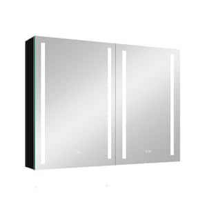 40 in. W x 30 in. H Rectangular Aluminum Medicine Cabinet with Mirror