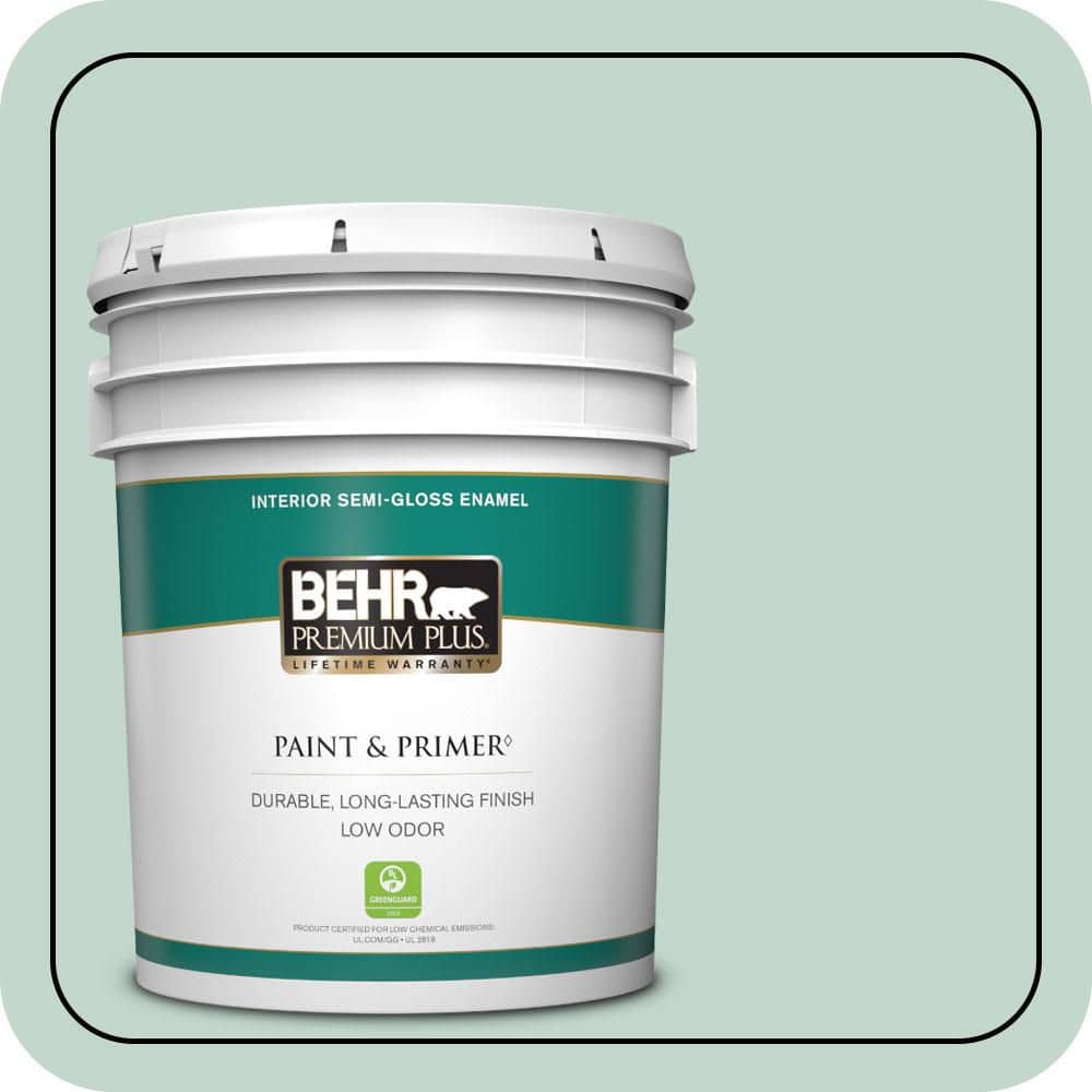 5 gal. #470E-3 Aqua Smoke Semi-Gloss Enamel Low Odor Interior Paint & Primer price history on PriceWatchPro