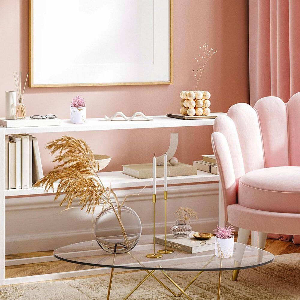 3.5 in. 2-pink Indoor Succulent Artificial Plant price history on PriceWatchPro